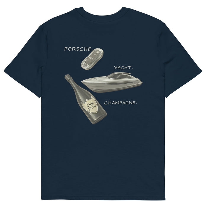 Porsche, Yacht, Champaign Graphic T-Shirt