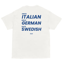 DRESS ITALIAN DRIVE GERMAN DATE SWEDISH