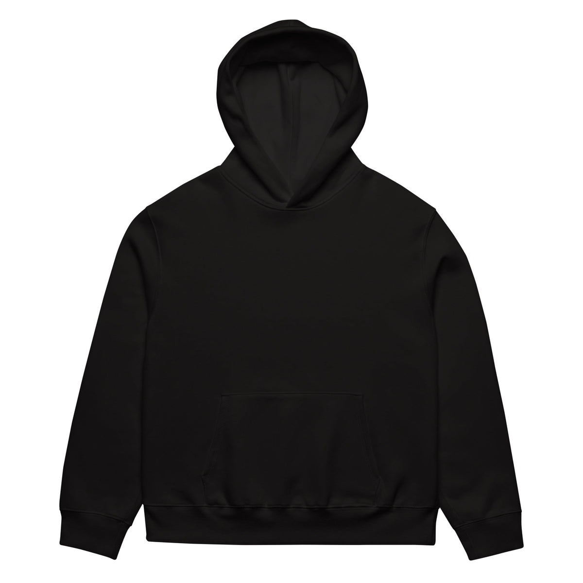 Felpa oversize nera unisex UNTLD con scritta "Everything I Love Is Illegal Expensive or Blonde" fronte, stile casual e moderno.